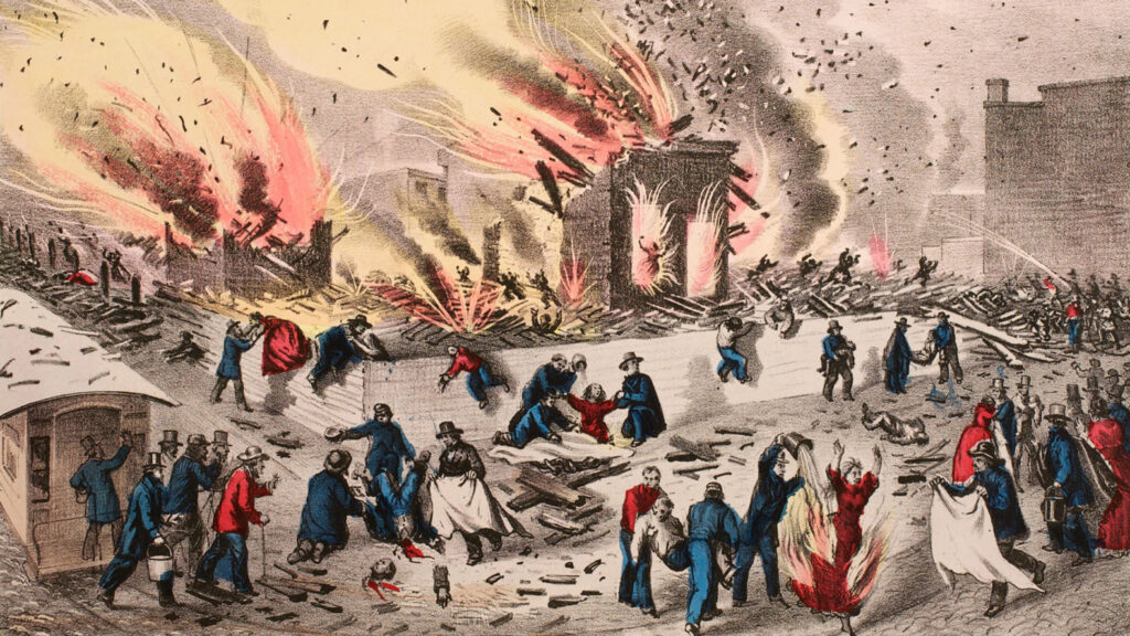 Munitions factory explosion March 1862 Library Company of Philadelphia